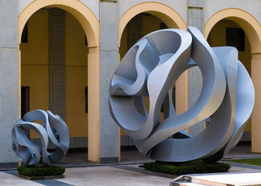 İyi bir fiyat. Modern Sanat Bahçe İçin Açık Paslanmaz Çelik Heykel, Oyuk Top Tasarımı çevrimiçi
