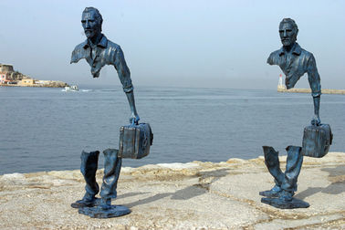 İyi bir fiyat. Ünlü Döküm Gezgin Tasarım Bronz Heykeli, Bronz Figurines Özel Boyut çevrimiçi