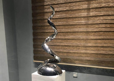 İyi bir fiyat. İç Dekorasyon İçin Cilalı Çağdaş Sanat Aynası Paslanmaz Çelik Heykel çevrimiçi