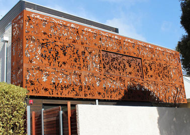 İyi bir fiyat. Lazer Kesim Corten Çelik Panel / Ekran Duvara Monte Metal Heykel Paslı Doğal çevrimiçi