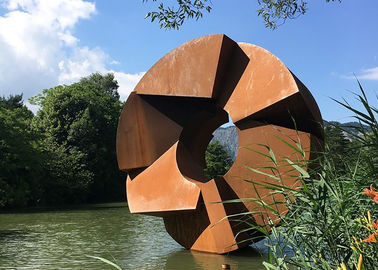 İyi bir fiyat. Corten Çelik Heykel Dövme, Kentsel Peyzaj Paslı Metal Heykel çevrimiçi