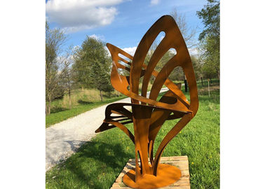 İyi bir fiyat. Paslı Modern Sanat Metal Açık Heykel Soyut Corten Çelik Bahçe Dekoratif çevrimiçi