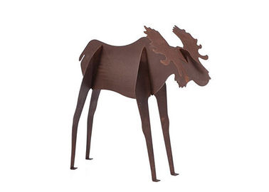 İyi bir fiyat. Metal Sanat Büyük Moose Heykeli Corten Çelik Heykel Bahçe Hayvan Heykel çevrimiçi
