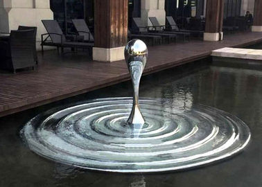İyi bir fiyat. Özel Boyut Sanat Modern Paslanmaz Çelik Heykel Su Damlası Su Havuzu Için çevrimiçi