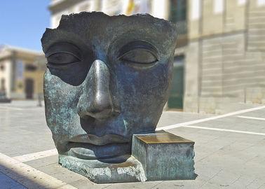 Modern Sanat Dekorasyon Bronz Heykeli Özel Bronz Yüz Heykel