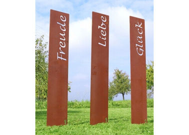 İyi bir fiyat. Dış Dekorasyon Özel Corten Çelik Logosu, Özel Logo çevrimiçi