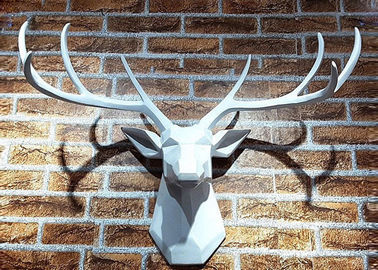 İyi bir fiyat. Metal Hayvan Boyalı Geyik Paslanmaz Çelik Geyik Duvar Sanat Heykel çevrimiçi