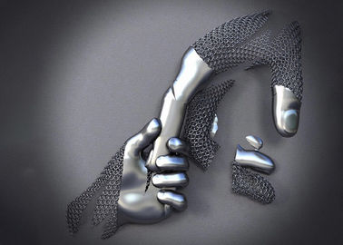 İyi bir fiyat. Aşk Eller Tasarım Paslanmaz Çelik 3D Metal Duvar Heykel Matt Finish çevrimiçi