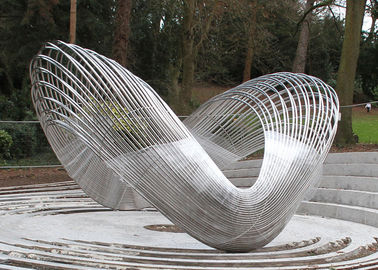 İyi bir fiyat. Park için büyük Modern Kamu Sanat Paslanmaz Çelik Tel Heykel çevrimiçi