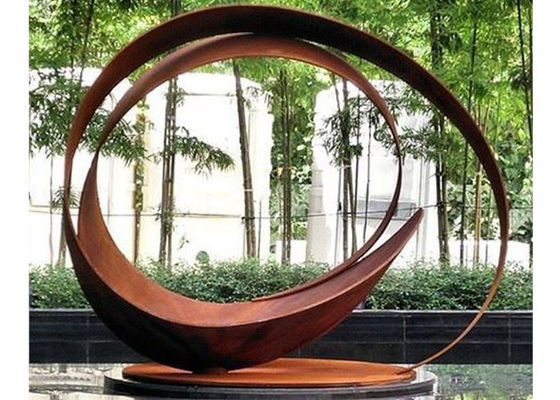 İyi bir fiyat. Çekici Modern Paslı Corten Çelik Bahçe Göleti Heykelleri çevrimiçi
