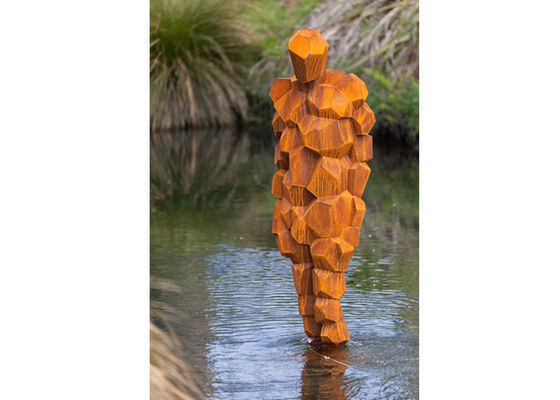 200cm Yükseklik Yaşam Boyu Corten Çelik Adam Heykeli