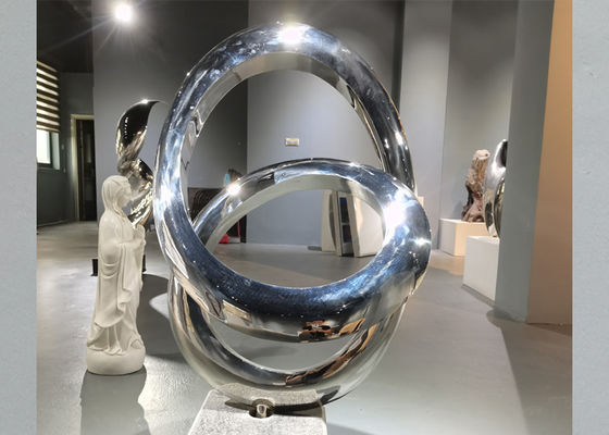 İyi bir fiyat. OEM Ayna Cilalı Paslanmaz Çelik Dekoratif Soyut Sanat Heykel çevrimiçi