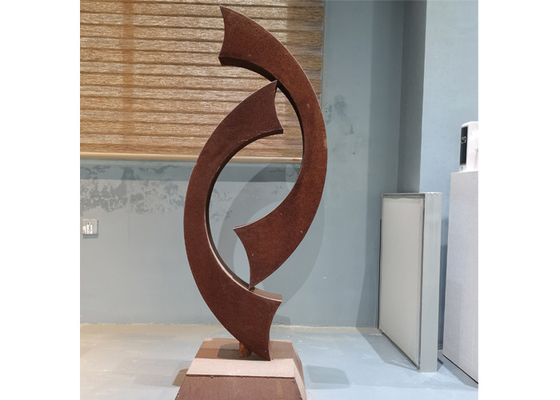 İyi bir fiyat. Soyut Açık Bahçe Dekoratif Corten Çelik Heykel çevrimiçi