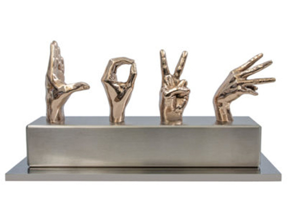 Açık ve Kapalı Dekorasyon için Modern Döküm Bronz Eylemler Heykel